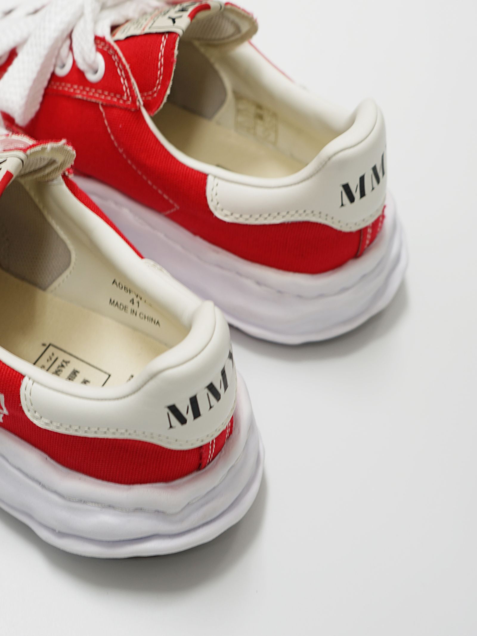 オリジナルソールスニーカー "BLAKEY / ブレイキー" RED -  OG Sole Canvas Low-top Sneaker -  A08FW735