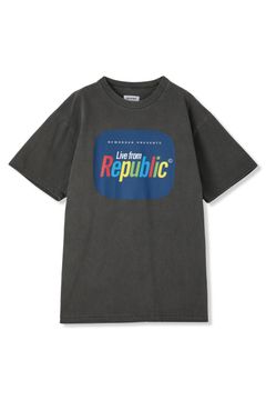 × NEW ORDER LIVE FROM REPUBLIC TEE (BLACK) - プリントティーシャツ