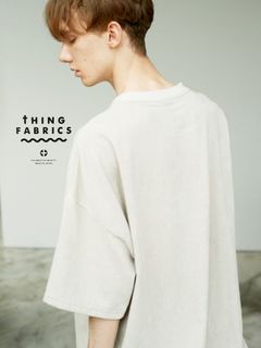 ルーズTシャツ - 1ミリパイル TF Lose T-Shirt (1mm Pile) - beige