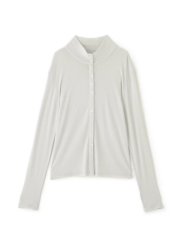 ガーゼフライスフロントオープンプルオーバー (MINT)
