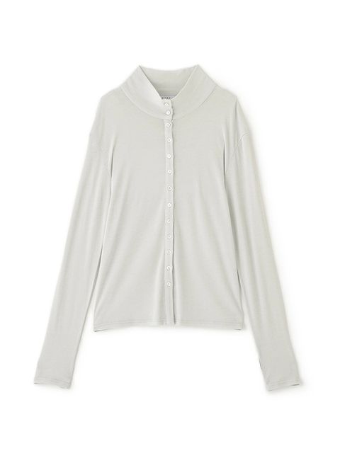 ガーゼフライスフロントオープンプルオーバー (MINT)