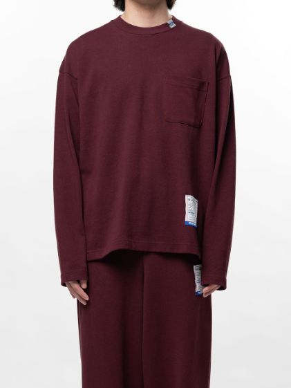 【26AW】 ポケットロングスリーブカットソー - POKET LS TEE （WINE）