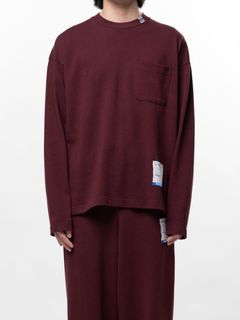【26AW】 ポケットロングスリーブカットソー - POKET LS TEE （WINE）