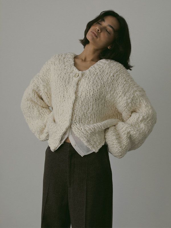 2wayハンドニットカーディガン (OFF WHITE)