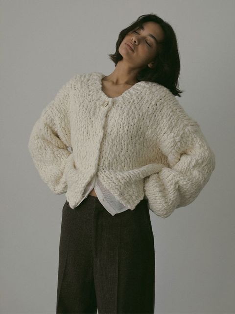 2wayハンドニットカーディガン (OFF WHITE)