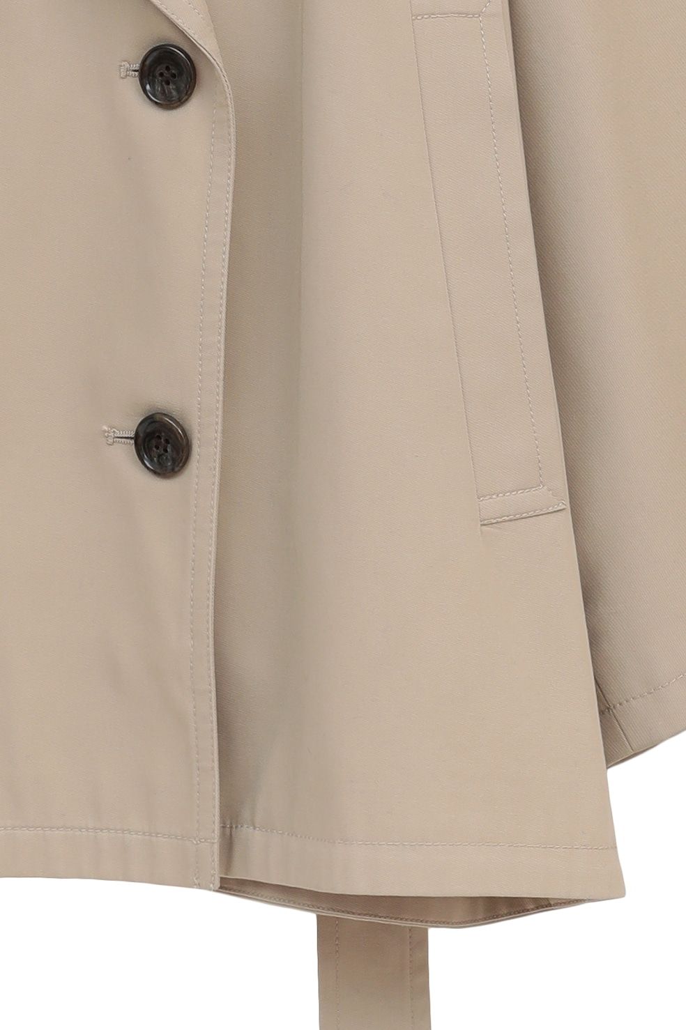 オーバー ショートトレンチコート - OVER SHORT TRENCH COAT (BEIGE)
