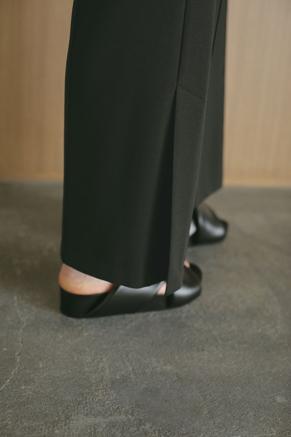 サイドベンツパンツ - SIDE VENTS PANTS BLACK