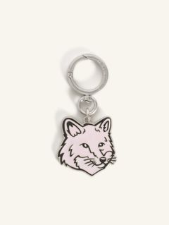 フォックスヘッド チャーム / キーホルダー (delicate pink)