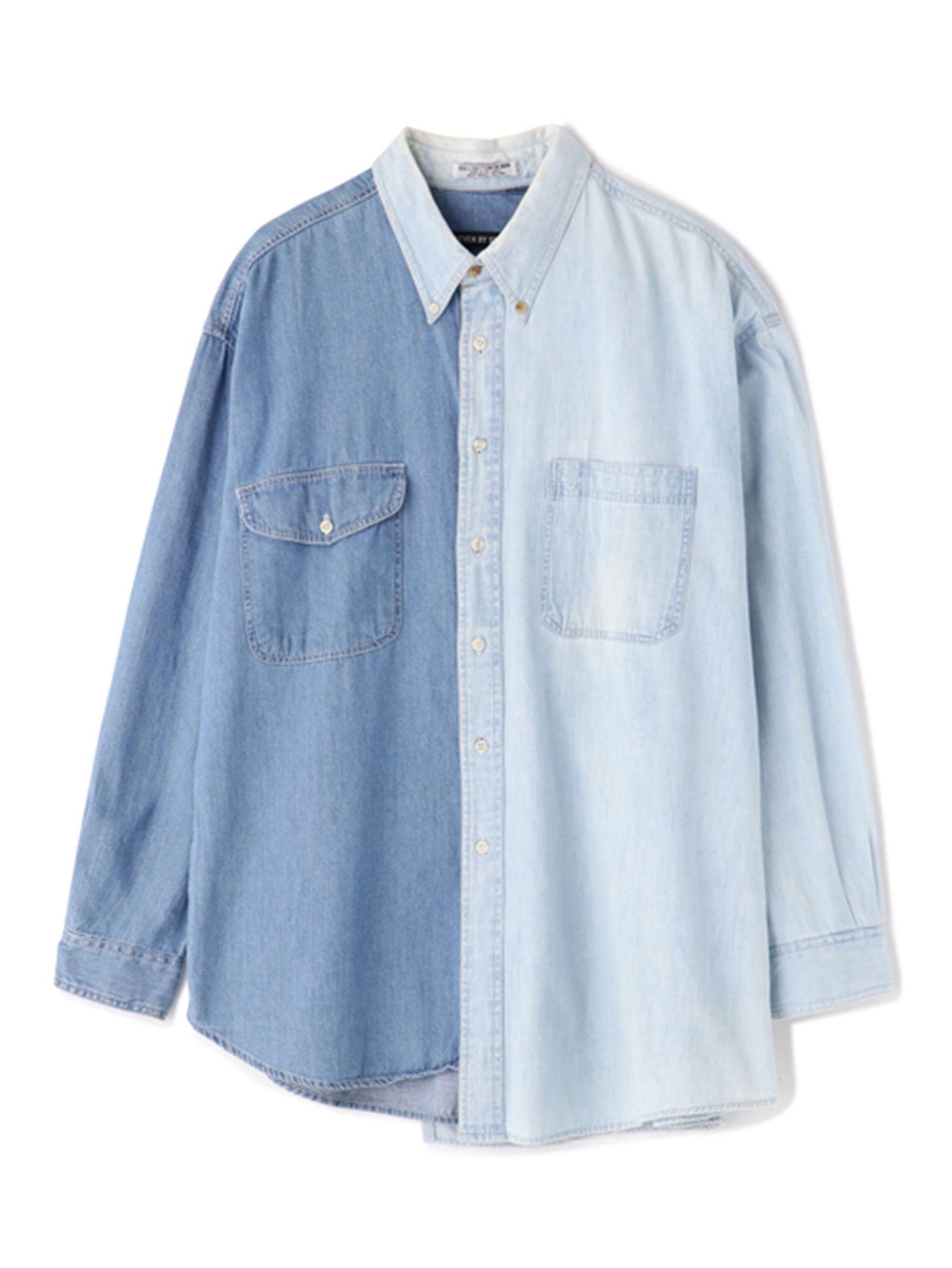 再構築ワークシャツ -  REWORK ASYMMETRY SHIRTS