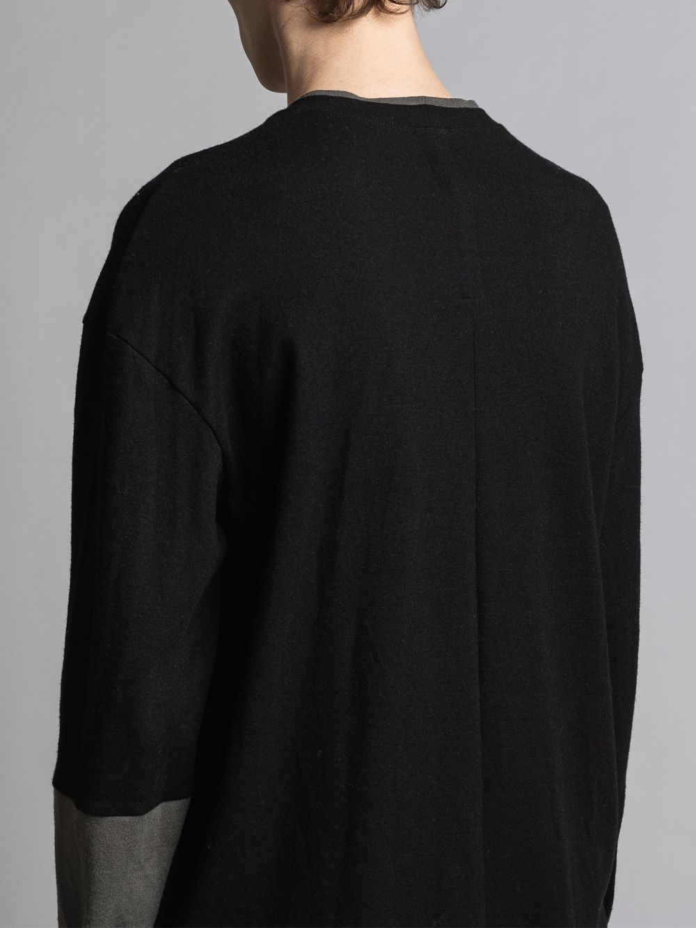 ウールスムースプルオーバー - Wool Smooth Pullover - BLACK