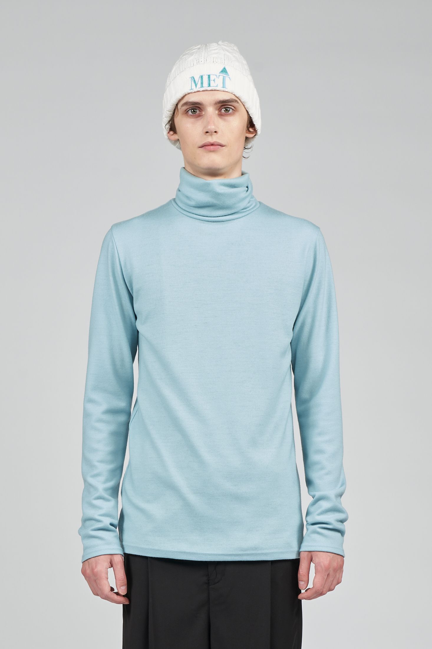 ウォッシャブル ウール タートルネック カットソー  - Washable Wool Turtle Neck GREEN