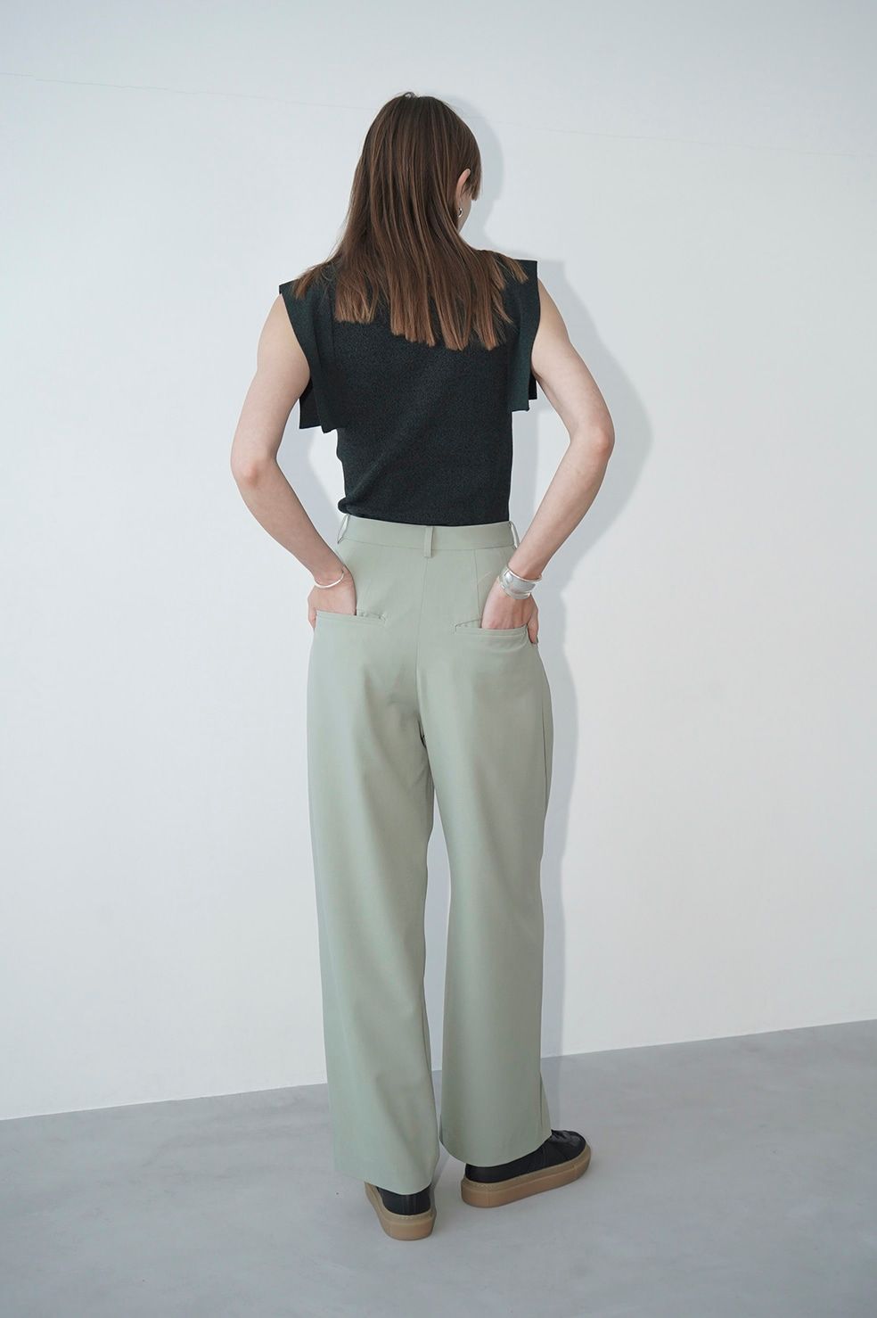 ベーシック -タック パンツ - BASIC TUCK PANTS - MINT