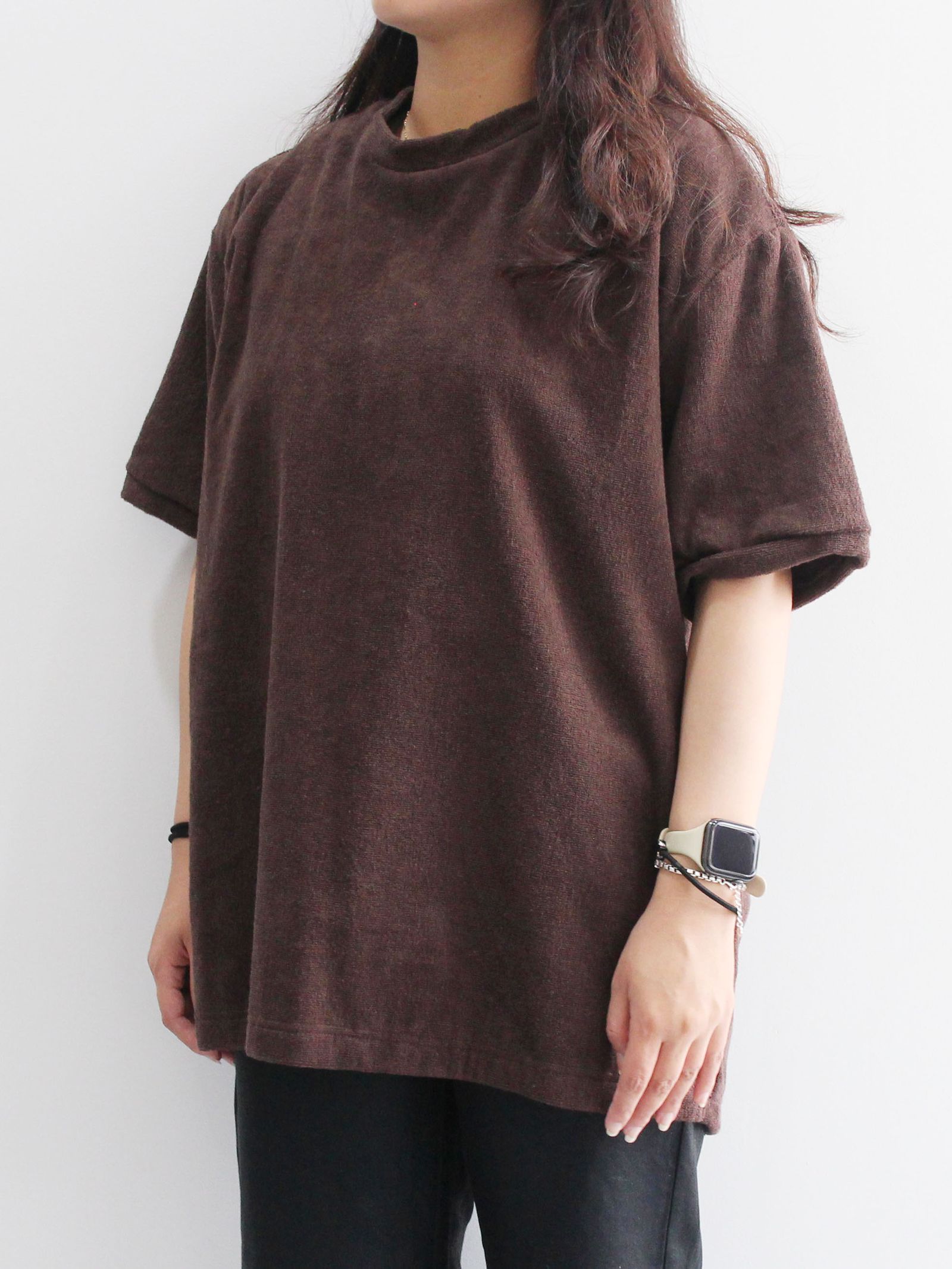 TF Tシャツ ショートパイル - BROWN