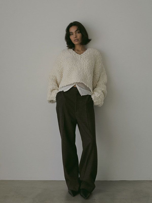 2wayハンドニットカーディガン (OFF WHITE)