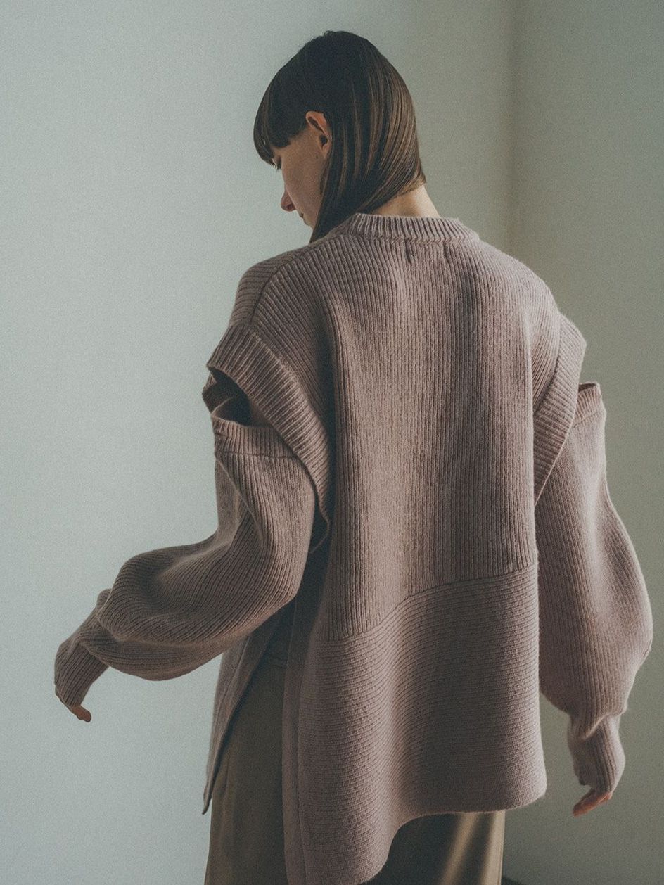 即完売した CLANE 2WAY SLANT KNIT TOPS が再入荷‼