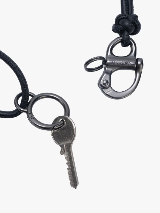 LETGO Cord Knotted Alias Black - レットゴー エイリアス レザーコード / キーホルダー