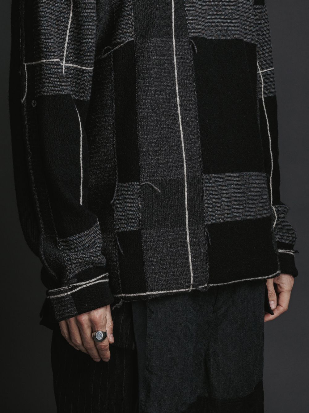 Viridi-anne パッチワークニット ヴィリジアン ヴィリディアン The Viridi-anne - パッチワークニット - BLACK | ADDICT WEB SHOP