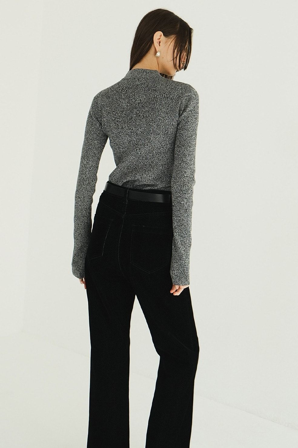 ハイネックリブニット	｜ H/N RIB KNIT TOPS (MIX)