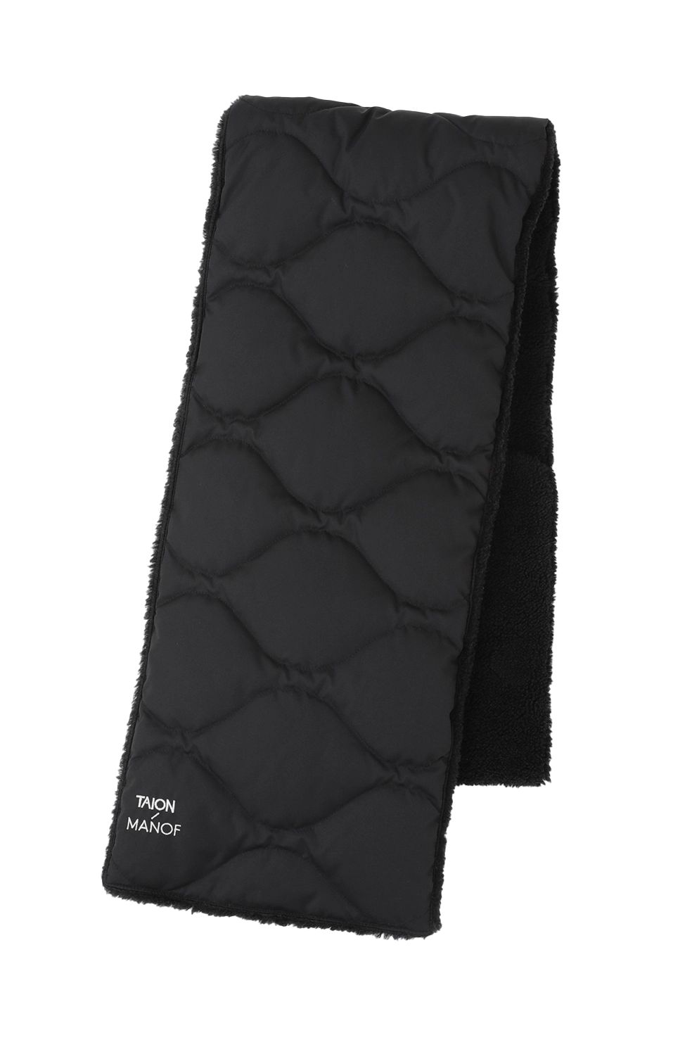【TAION×MANOF】リバーシブルダウンマフラー - REVERSIBLE DOWN MUFFLER - BLACK