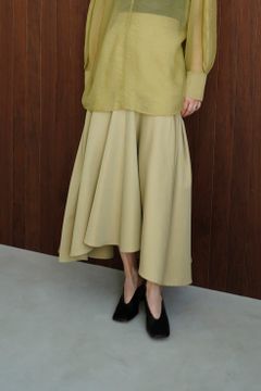 ランダム ヘム フレア スカート - RANDOM HEM FLARE SKIRT - BEIGE