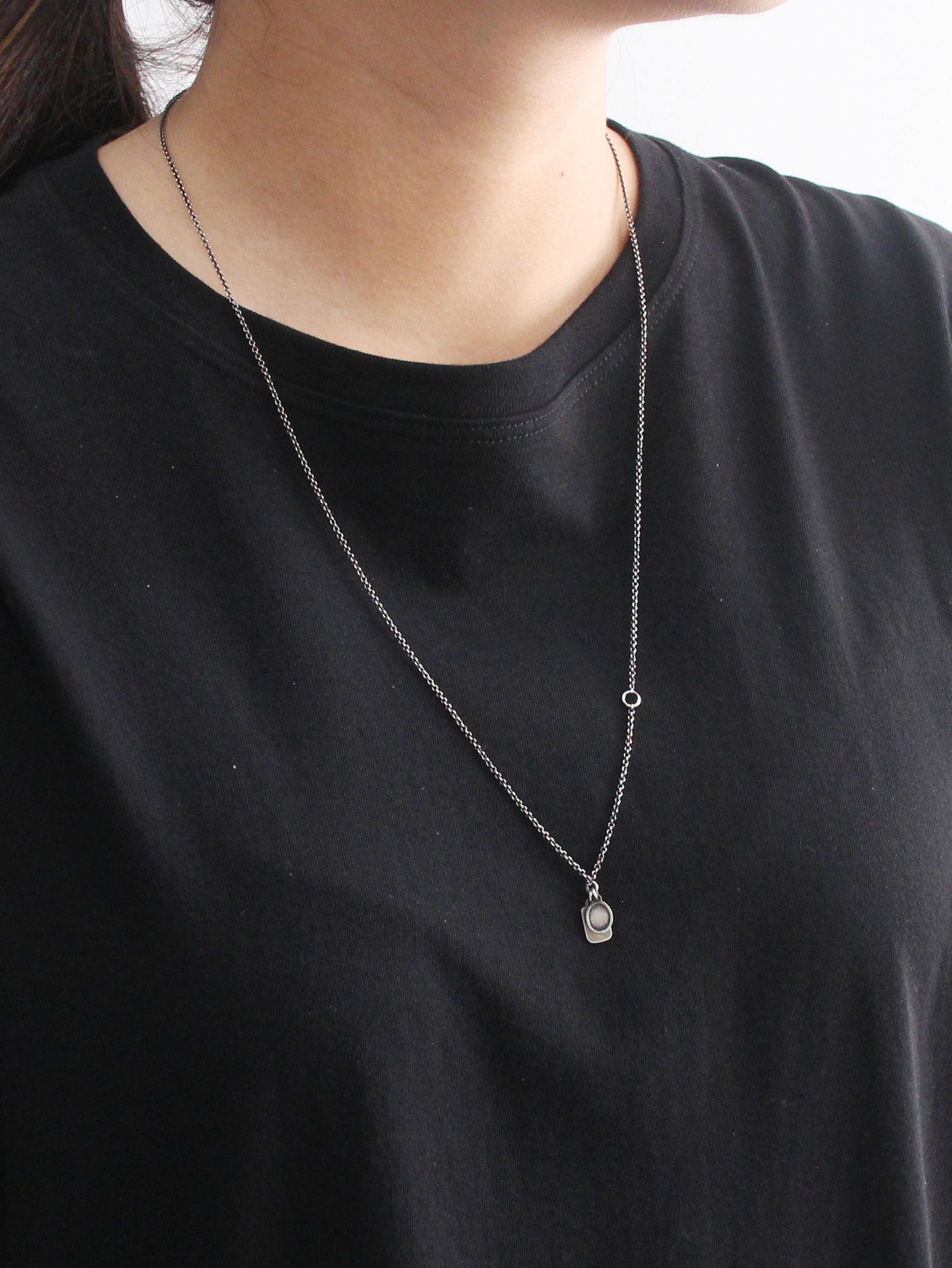 チェーン ミニ ネックレス トー タグ  - chain mini two tags - M7450