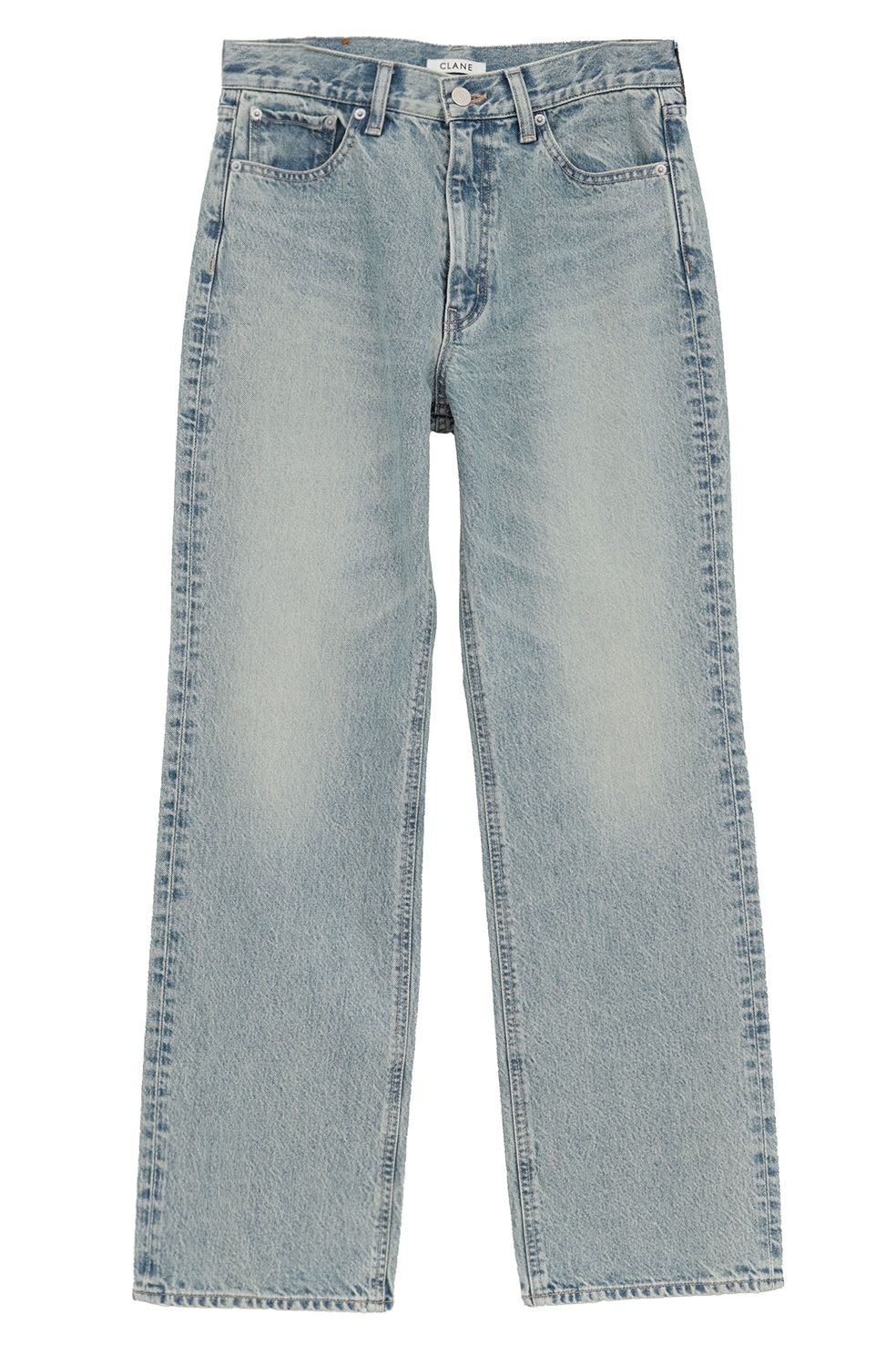 ミッドライズストレートデニム -  STRAIGHT DENIM PANTS (ICE BLUE)