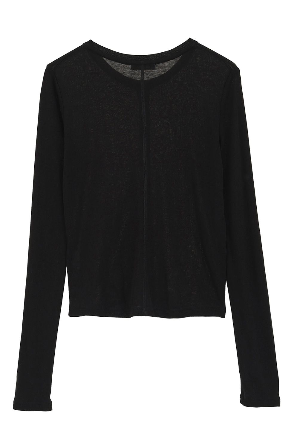 ソフトシアーレイヤードトップス - SOFT SHEER LAYERED TOPS(BLACK)