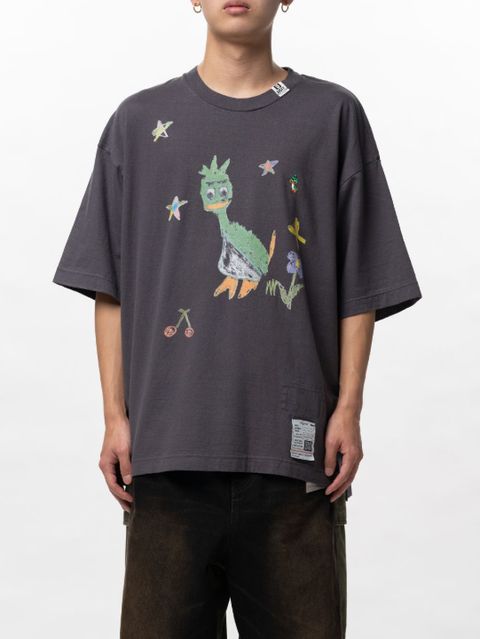 レオンキッズドゥードゥルプリントTシャツ -  Leon Kids Doodle Printed T-shirt （BLACK)