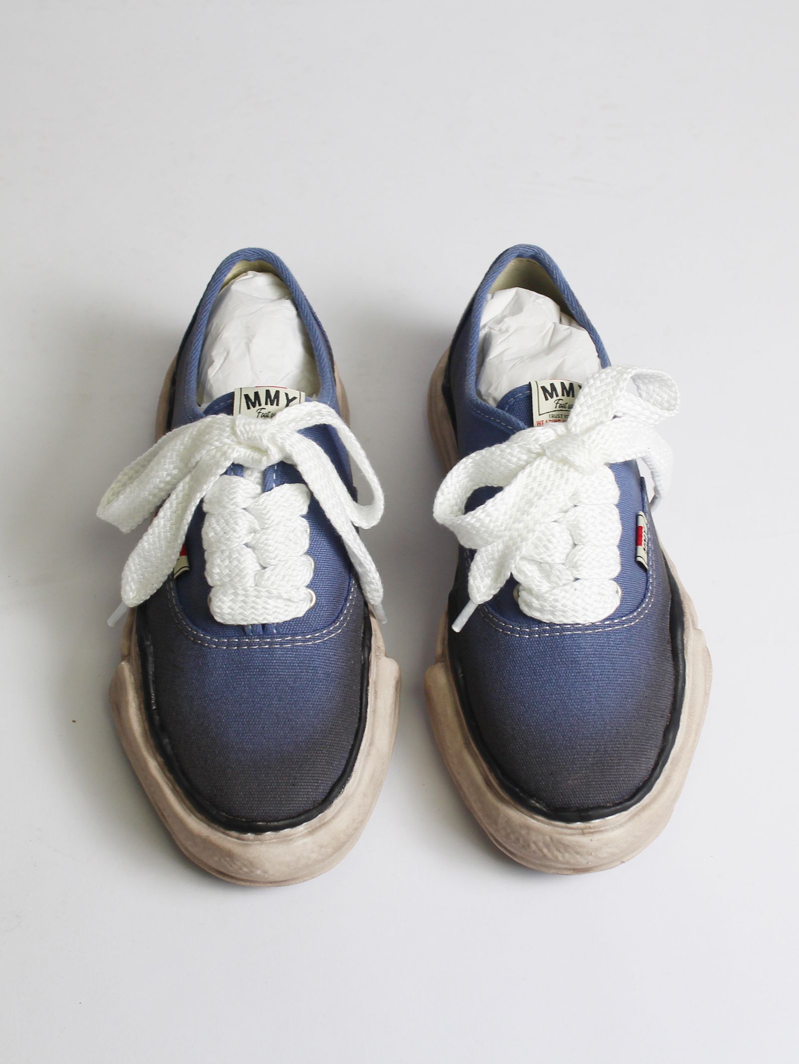 "BAKER" OG  Sole Canvas Low-top Sneaker   A07FW722 - NAVY