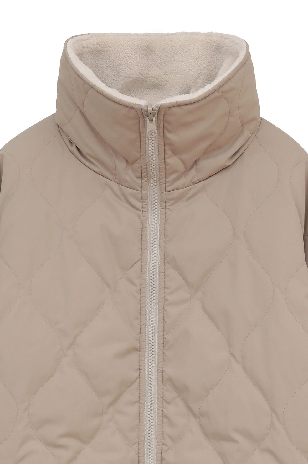 【TAION×MANOF】 リバーシブルダウンボアジャケット - REVERSIBLE DOWN BOA JACKET (BEIGE)
