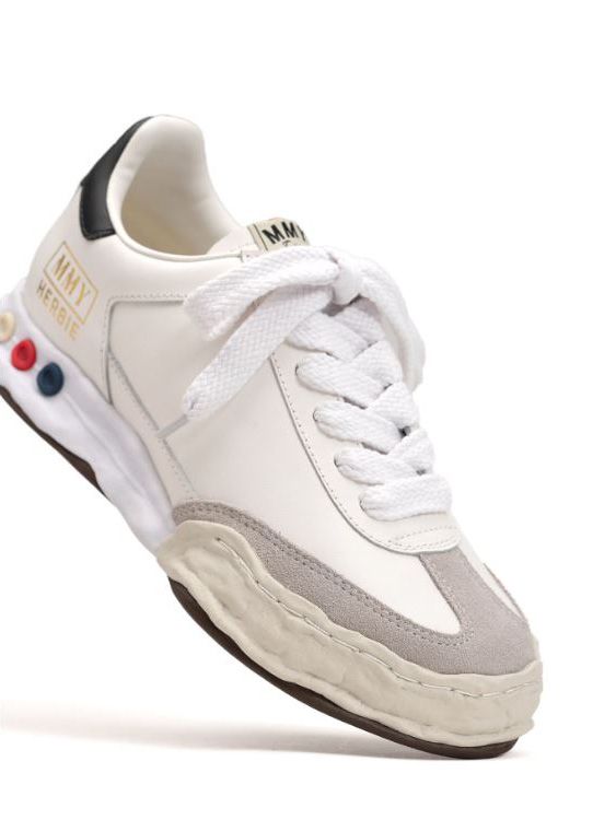 オリジナルソールスニーカー - "HERBIE" OG Sole Leather Low-top Sneaker