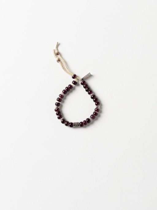 ”KMY ”BEADED BRACELET- ビーズブレスレット - PURPLE