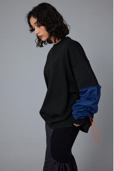 ミリタリー ボーイフレンド トップス - Military boyfriend tops -  BLACK