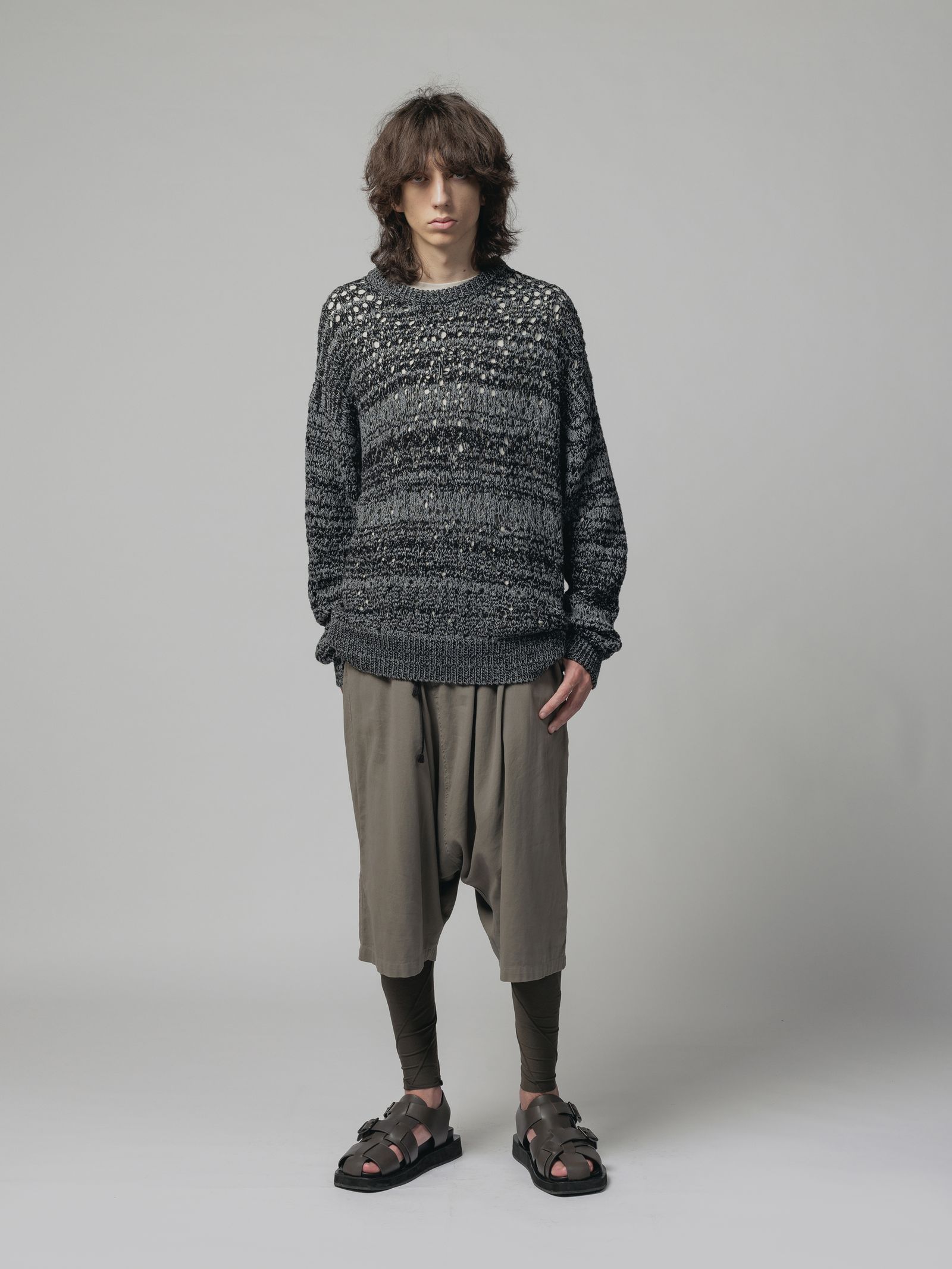 メッシュニット - GREY