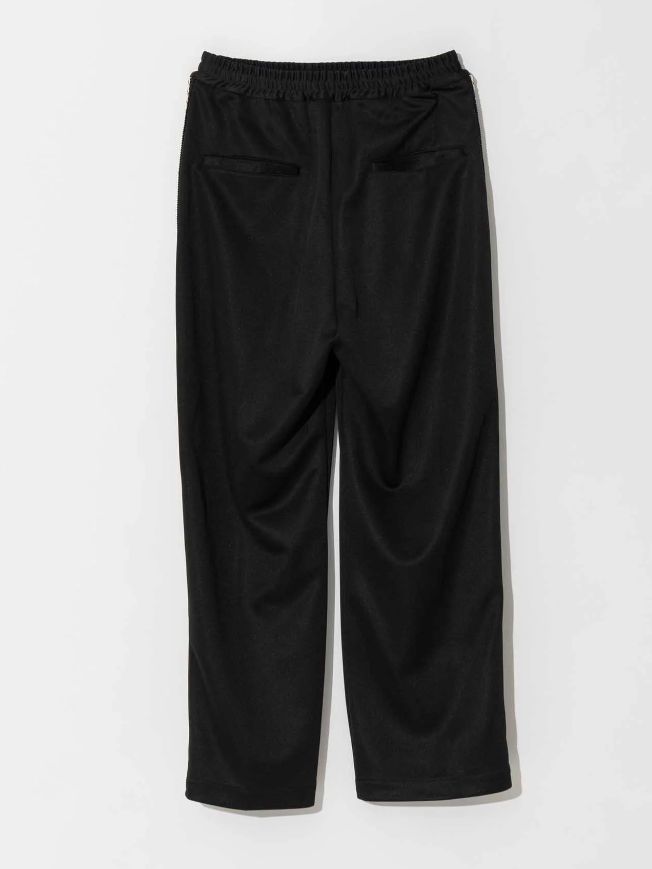 サイドライン ワイド イージーパンツ - Crochet Side Line Prime-Wide Easy Pants - BLACK