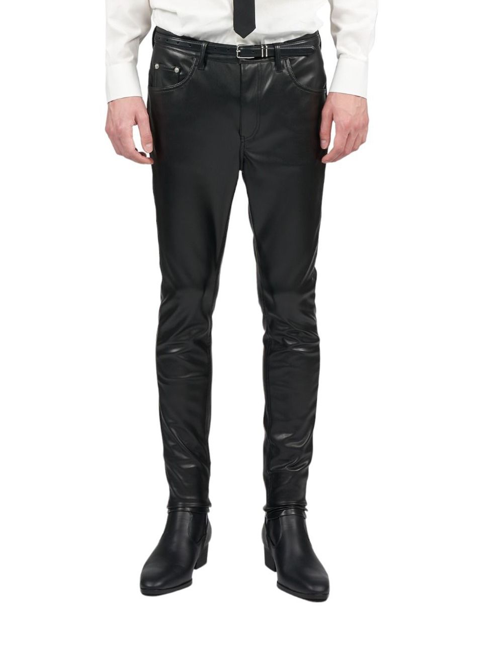 GalaabenD - 【山下智久着用】 ウォッシャブルヴィーガンレザーレギンスパンツ - ブラック - Washable Vegan Leather  Leggings Pants | ADDICT WEB SHOP