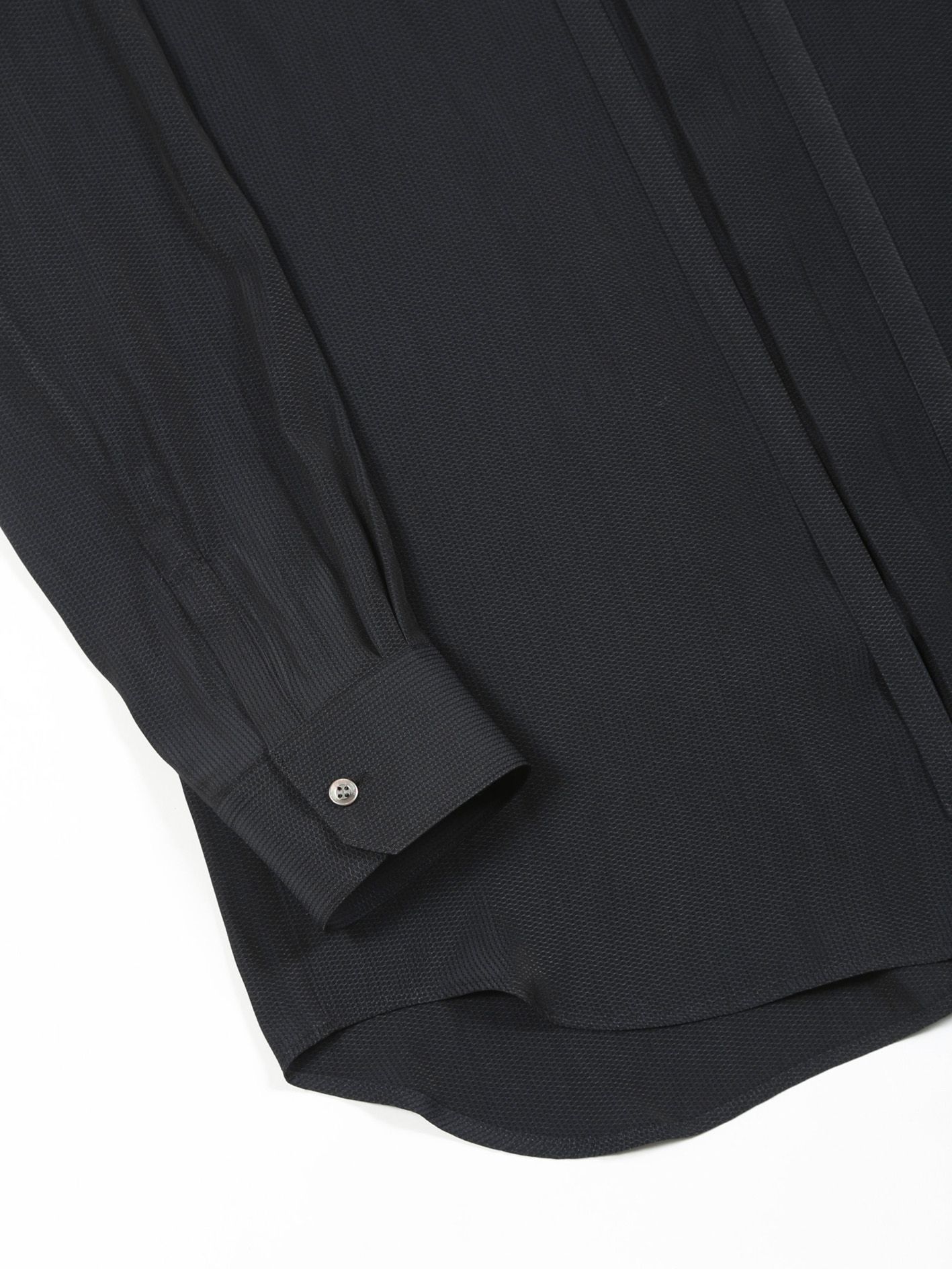 GalaabenD - ジャガードリボンシャツ - Regular Fly Front Shirt