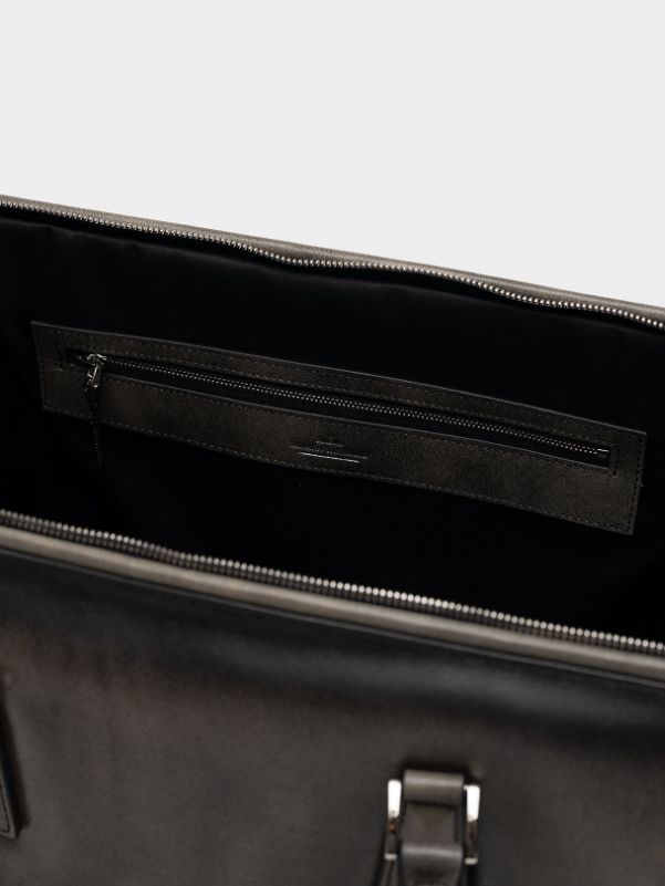"ヴィンテージ" ボストン バッグ ラージ - "VINTAGE" Boston Bag Large (BLACK)