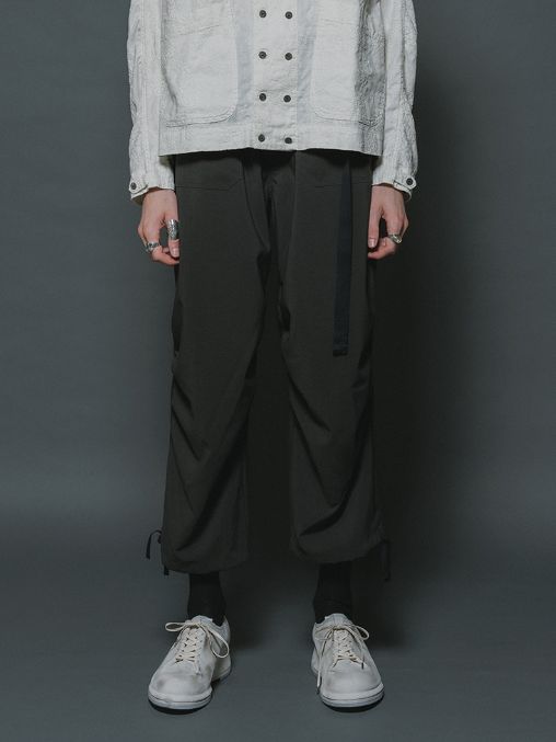 撥水イージークロップドパンツ (B-OLIVE DRAB)