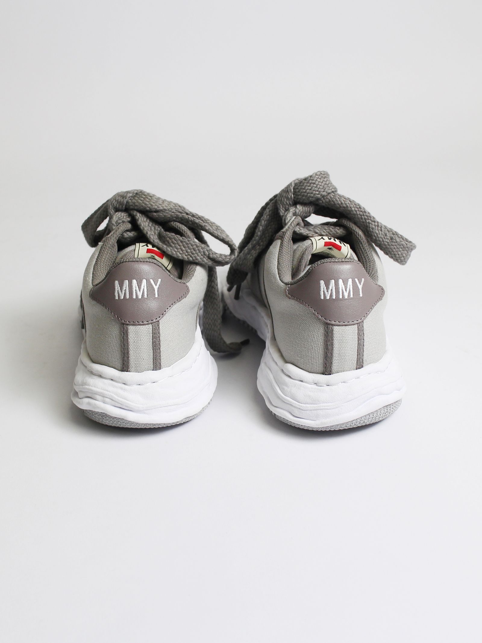 "WAYNE" OG Sole Canvas Low-top Sneaker   A07FW704 - GREY