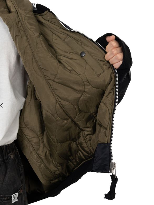 エクステンデッド プラケット フード フライト ジャケット | Extended Placket Hood Flight Jacket