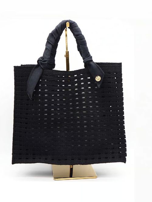 格子 バッグ - 24SBG09 - BLACK