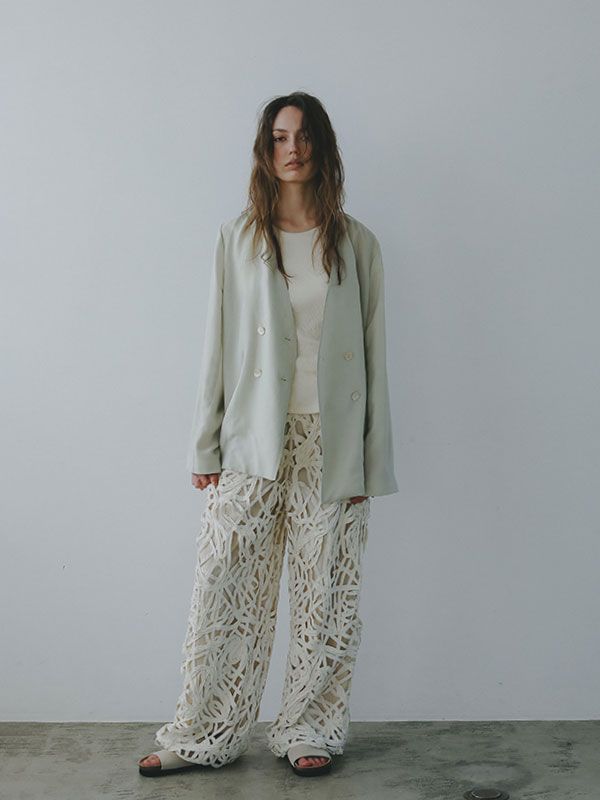 ETRE TOKYO 25SS キュプラシャツジャケット セージ M ETRE TOKYO - キュプラシャツジャケット - SAGE | ADDICT WEB SHOP