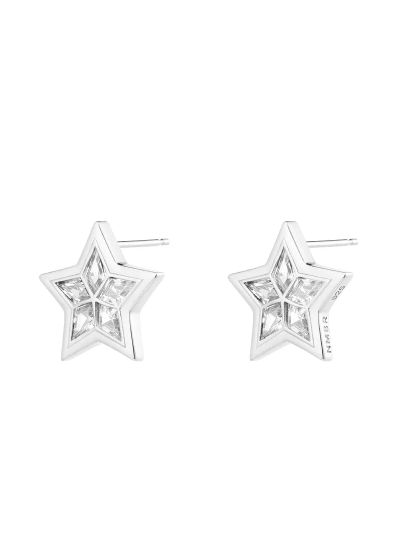 【両耳用】 Brilliant Star Earring （SILVER) - スターピアス