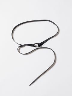 ナローベルト - narrow leather belt VI-3681-09 - A-BLACK