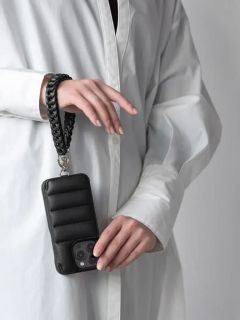 アイフォンケース ハンドストラップ ”シンボル” ｜Hand STRAP SYMBOLE (ブラック)