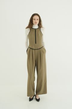 ビスチェレイヤードオールインワン -  BUSTIER LAYERED ALL IN ONE （BROWN）