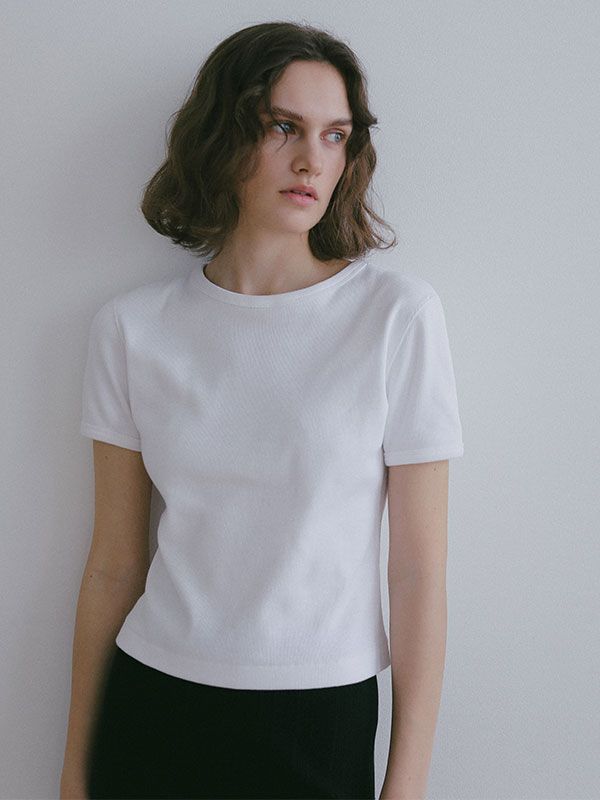 コンパクトフライスTee / カットソー  (WHITE)