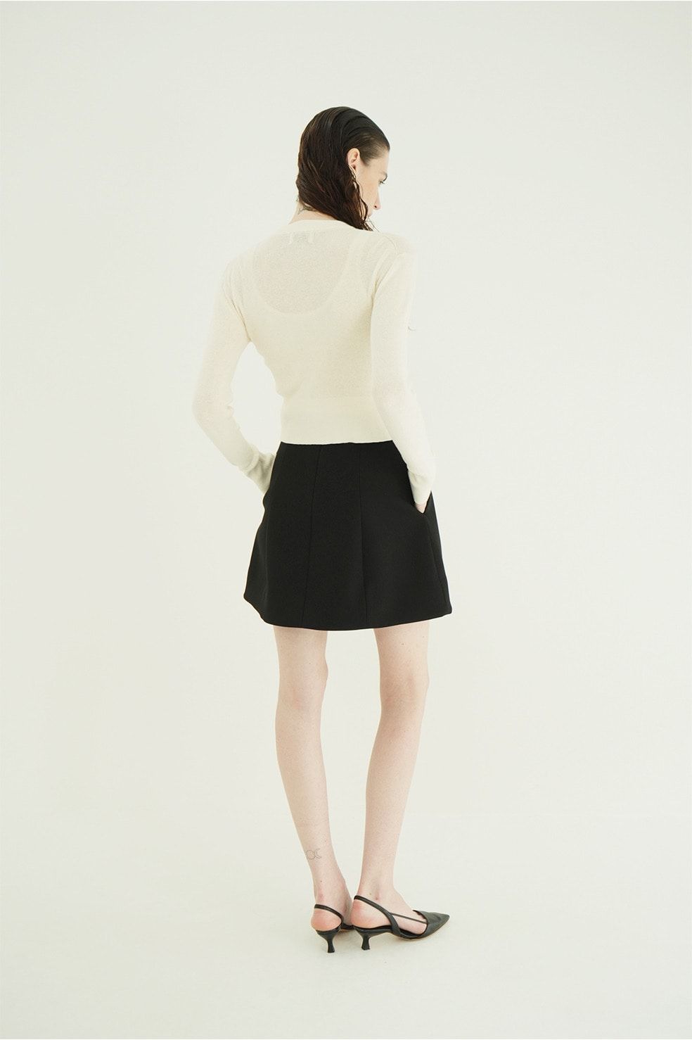 コンストラクティブミニスカート - CONSTRUCTIVE MINI SKIRT (BLACK)