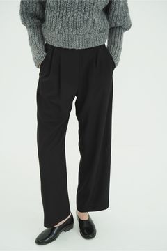 【26AW】ベーシックタックパンツ - BASIC TUCK PANTS (BLACK)